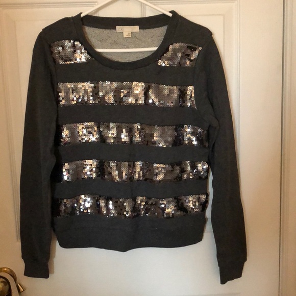 Stripped sequin sweater!